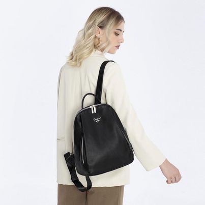 David Jones women Backpack Faux Leather anti-theft bag